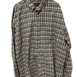 Polo Ralph Lauren Mens Classic Fit Plaid Oxford Button Down Shirt, size 2XLT